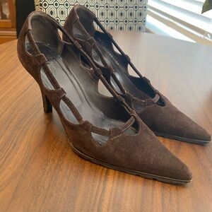 Hugo Boss Women's Chic Dark Brown Heels